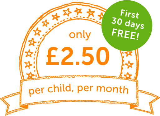 from £2.50 per child per month